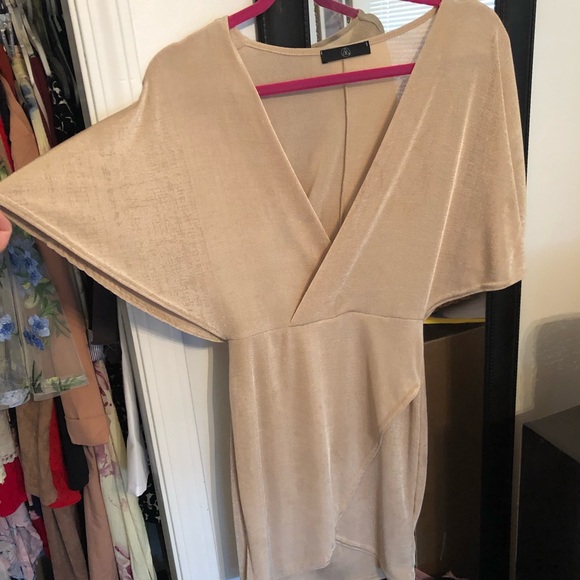 Gold short dress - Picture 3 of 5